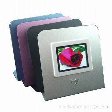 Aluminum Color 2.4-inch Mini Digital Photo Frames with 320 x 240-pixel Resolution